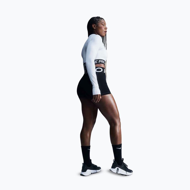 Top treningowy longsleeve damski Nike Pro 365 Dri-Fit white/black 6