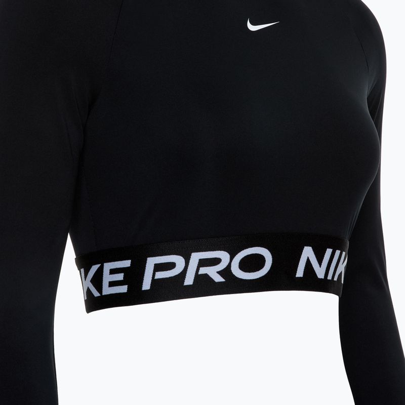Top treningowy longsleeve damski Nike Pro 365 Dri-Fit black/white 3