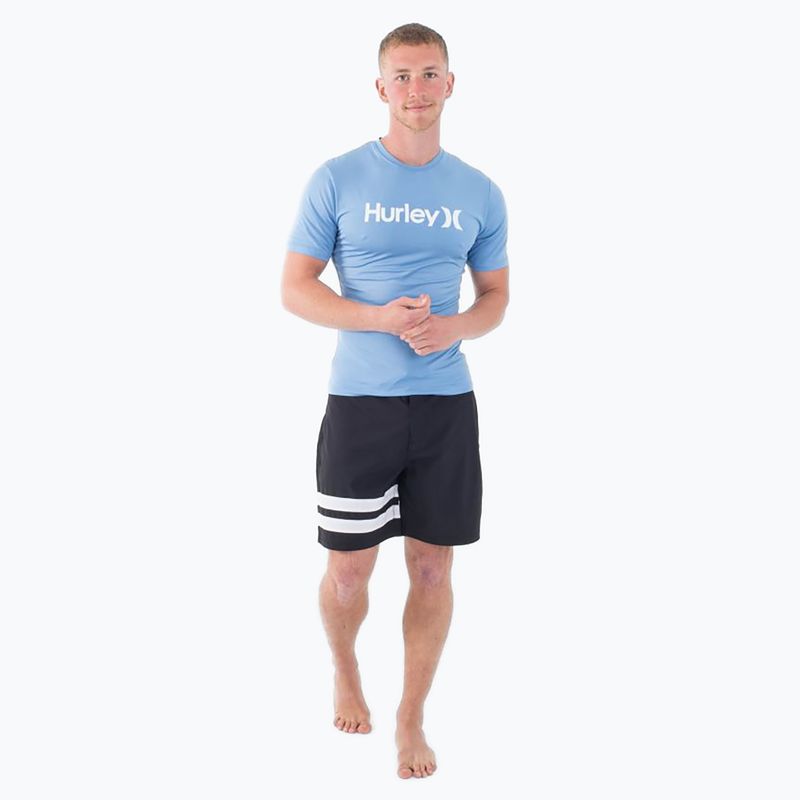 Koszulka męska Hurley O&O Quickdry Rashguard aquifer 2