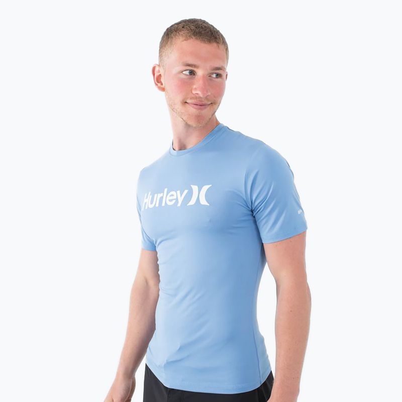 Koszulka męska Hurley O&O Quickdry Rashguard aquifer 3
