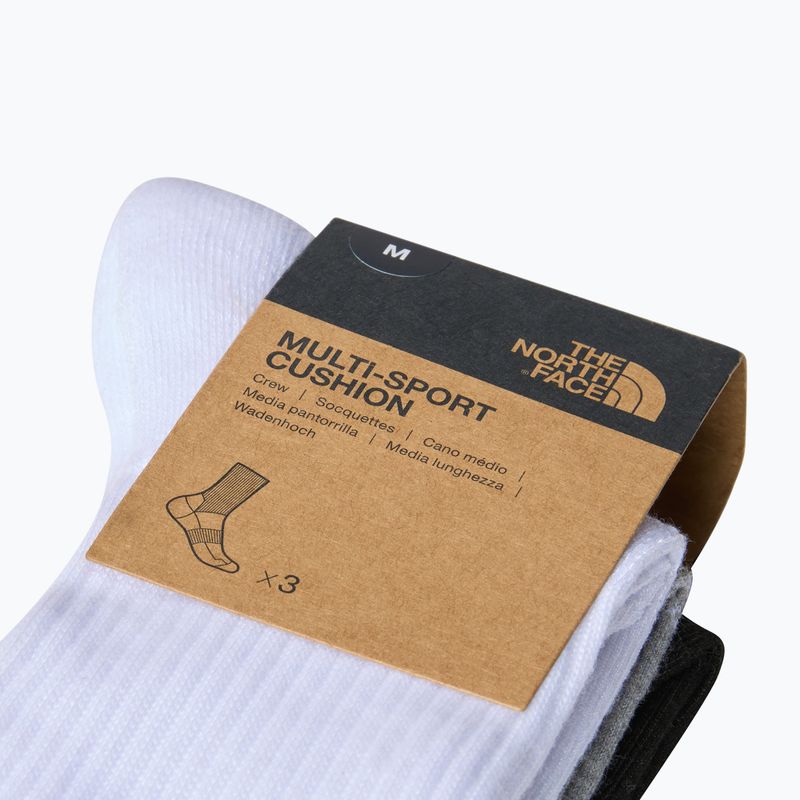 Skarpety The North Face Multi Sport Cush Crew Sock 3 pary black assorted 3