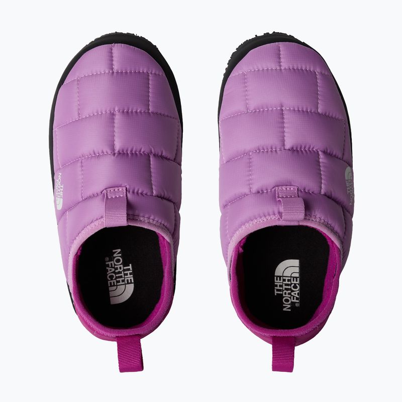 Kapcie dziecięce The North Face Youth Thermoball Traction Mule II dragonfruit/deep mulber 12