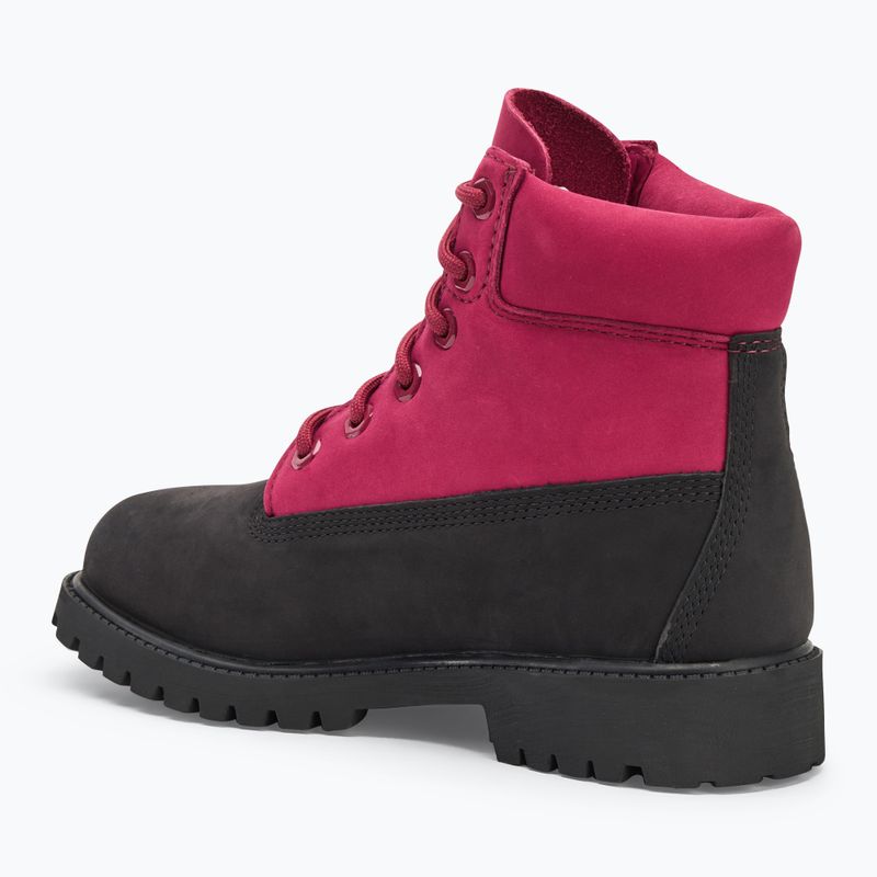 Buty dziecięce Timberland Premium 6 In Lace black nubuck/dark pink 3