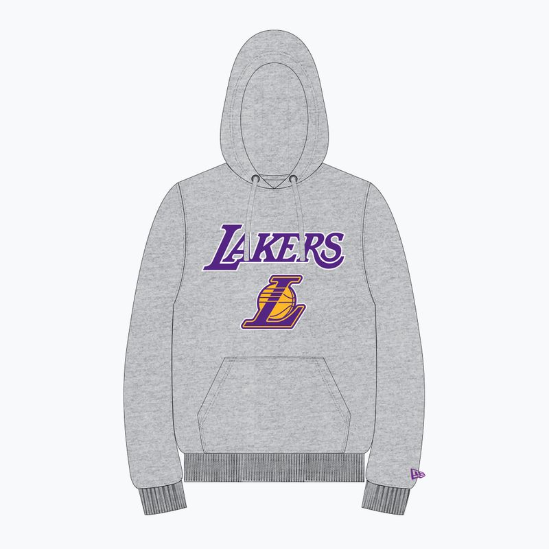 Bluza męska New Era NBA Regular Hoody Los Angeles Lakers grey med 6
