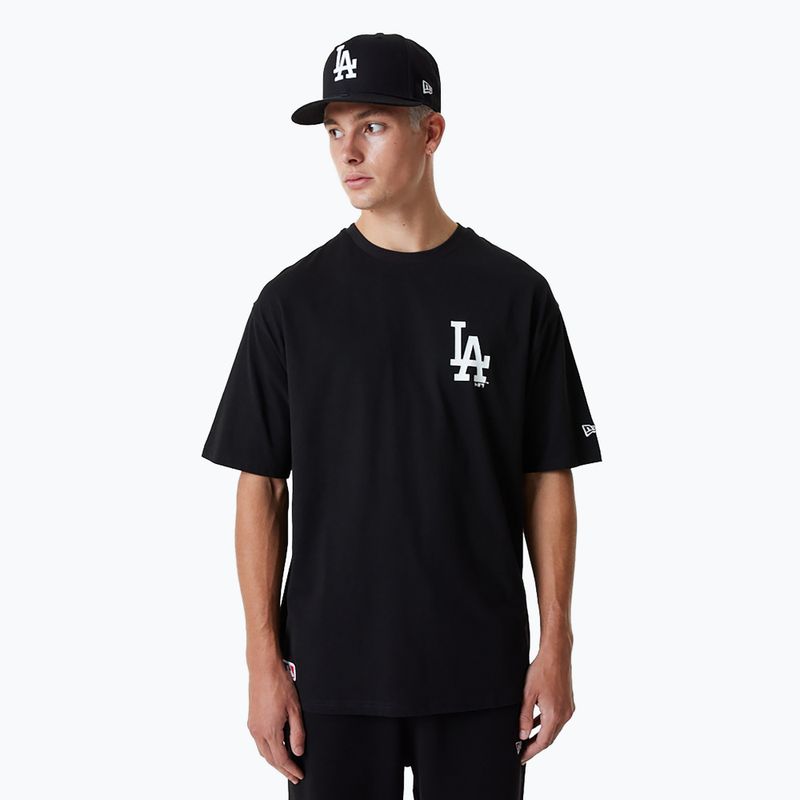 Koszulka męska New Era MLB Essentls LC OS Los Angeles Dodgers black