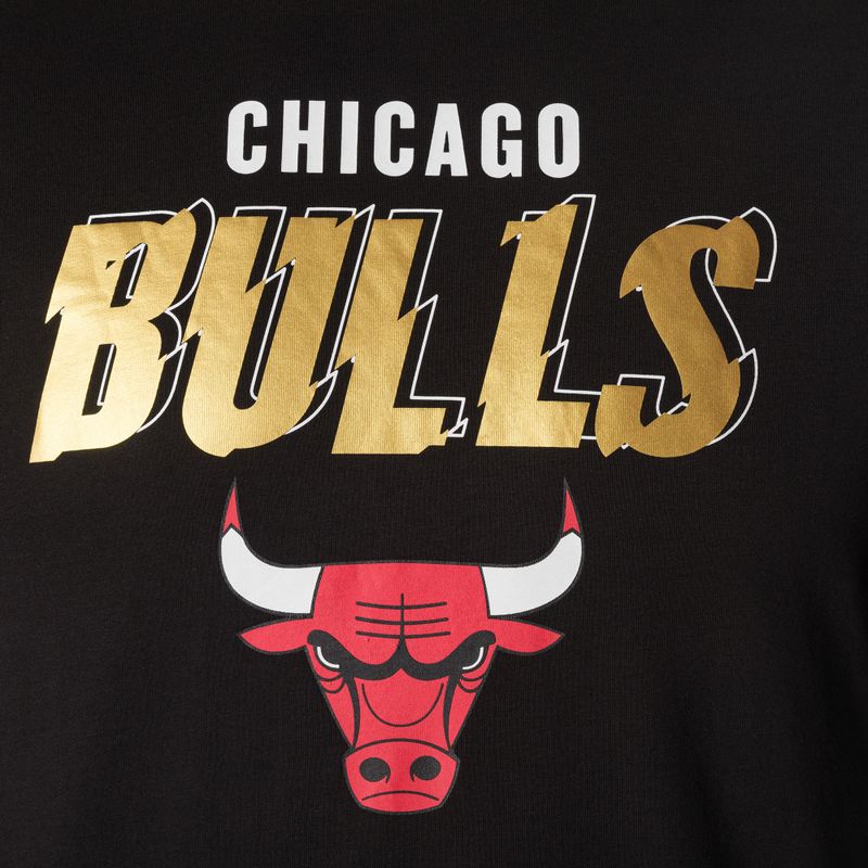 Koszulka męska New Era Team Script OS Tee Chicago Bulls black 8