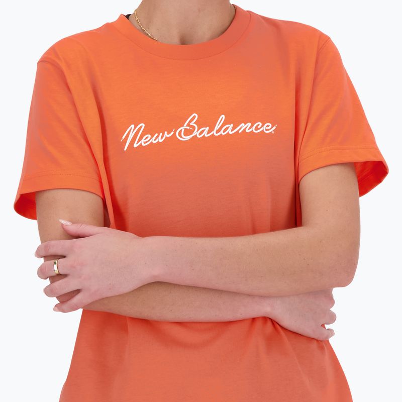 Koszulka damska New Balance Script Tee gulfred 4