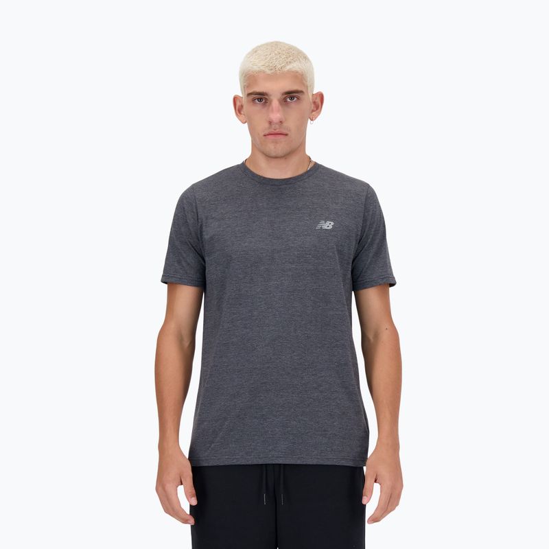 Koszulka męska New Balance Sport Essentials Heathertech black heather