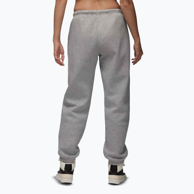 Spodnie damskie Jordan Brooklyn Fleece dark grey heather/white 3