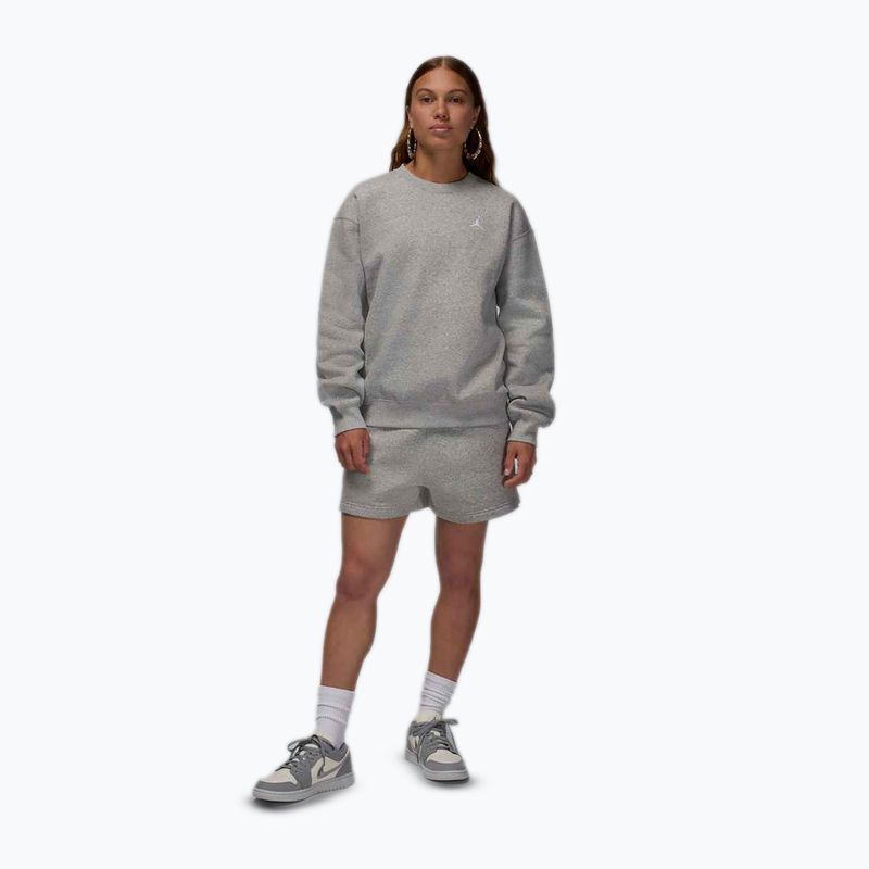 Bluza damska Jordan Brooklyn Fleece dark grey heather/white 2