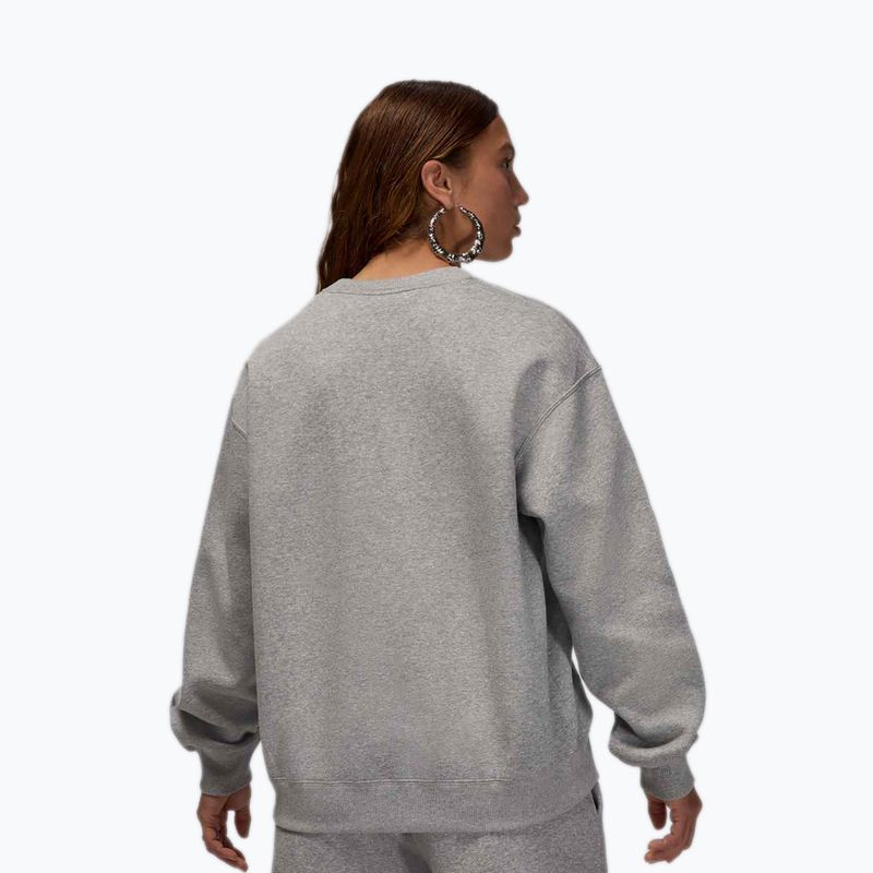 Bluza damska Jordan Brooklyn Fleece dark grey heather/white 3