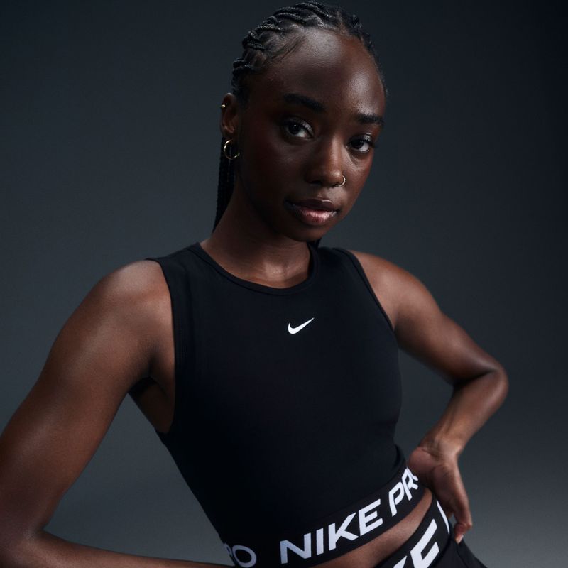 Koszulka treningowa damska Nike Pro Dri-Fit black/white 7