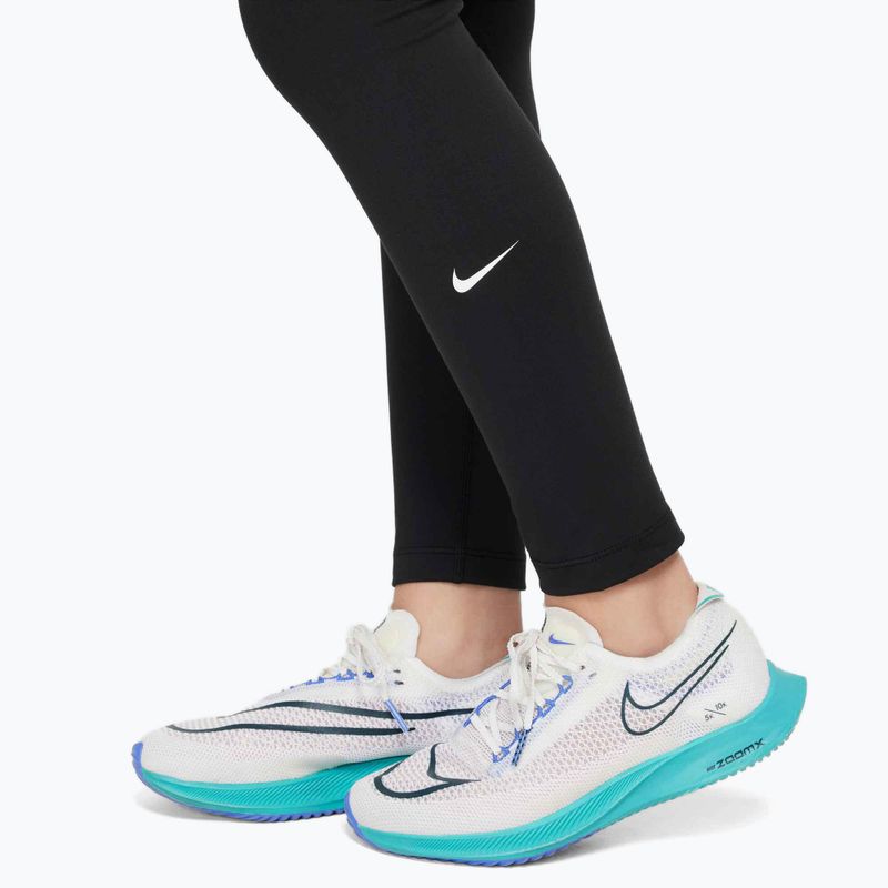 Legginsy dziecięce Nike One Dri-Fit High-Waisted black/white 4