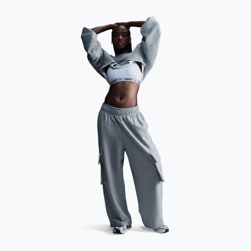 Biustonosz treningowy Nike Dri-Fit Indy Light Support white/black 2