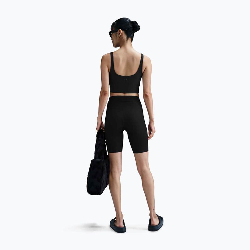 Biustonosz treningowy Nike Zenvy Rib Light Support Longline black/black 3
