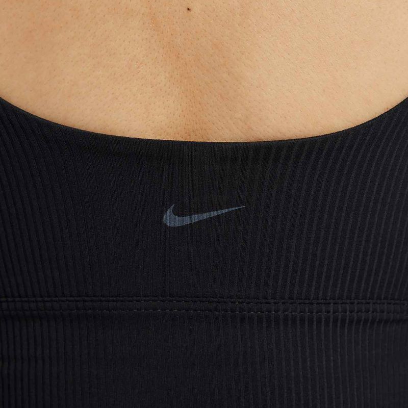 Biustonosz treningowy Nike Zenvy Rib Light Support Longline black/black 7