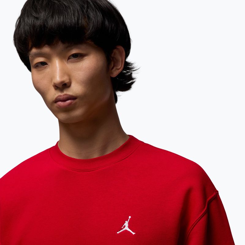 Bluza męska Jordan Brooklyn Fleece Crew gym red/white 4