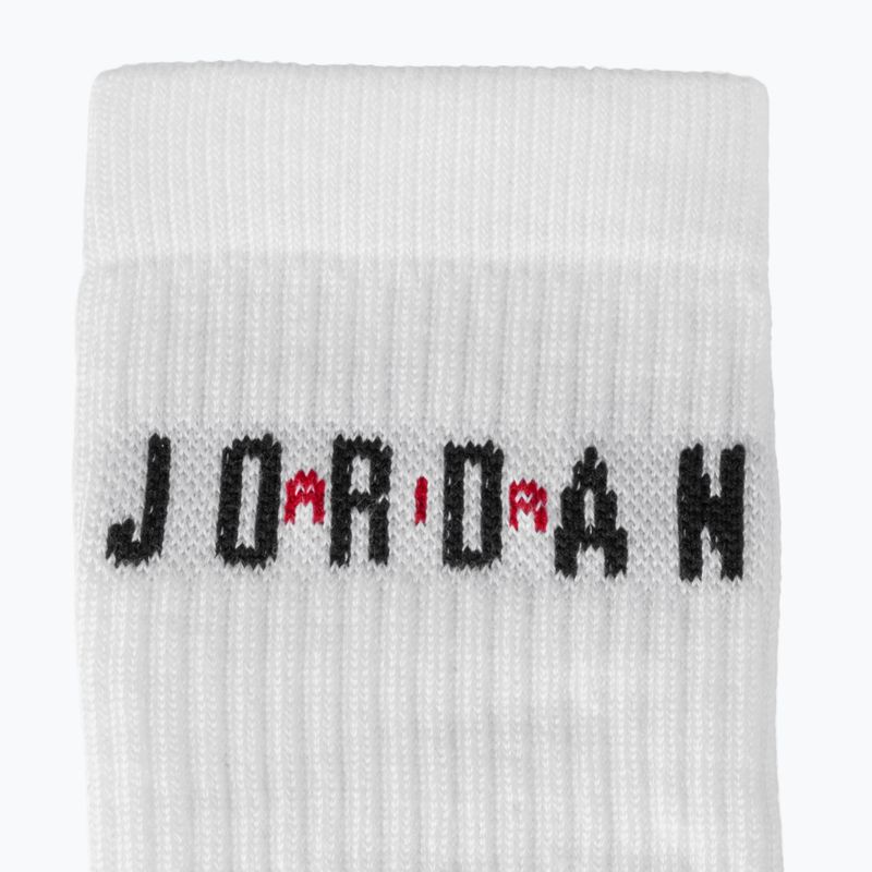 Skarpety Jordan Everyday Crew 6 par white/gym red/black 3