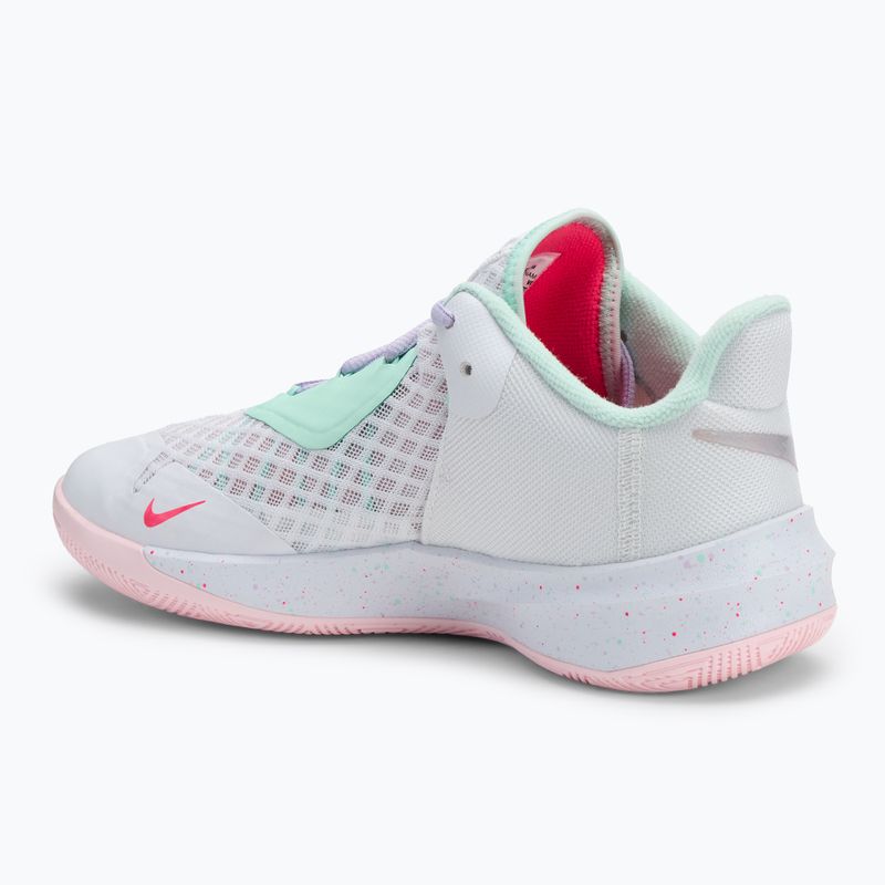 Buty do siatkówki Nike Zoom Hyperspeed Court SE white/mint foam/grey/violet mist/pink foam 3