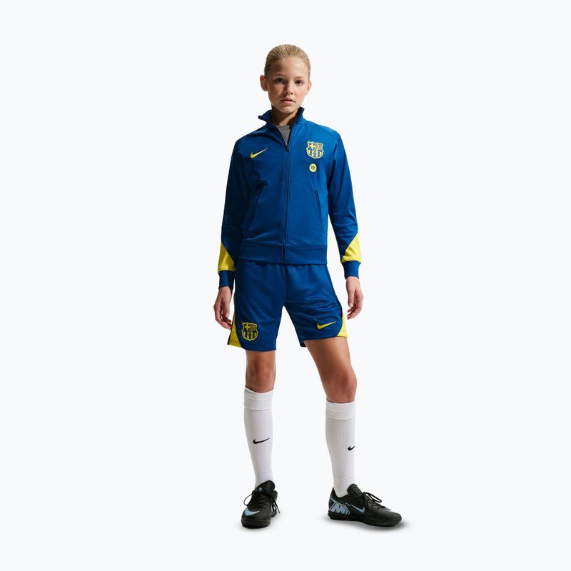 Spodenki piłkarskie dziecięce Nike FC Barcelona Strike SE Jr gym blue/opti yellow/opti yellow 2