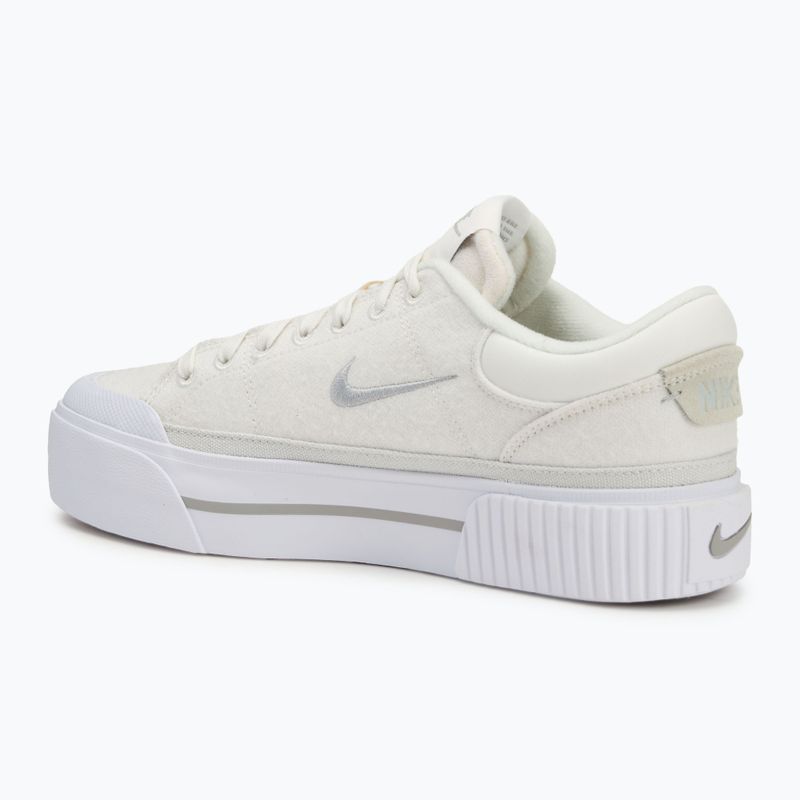 Buty damskie Nike Court Legacy Lift summit white/white/phantom/light smoke grey 3