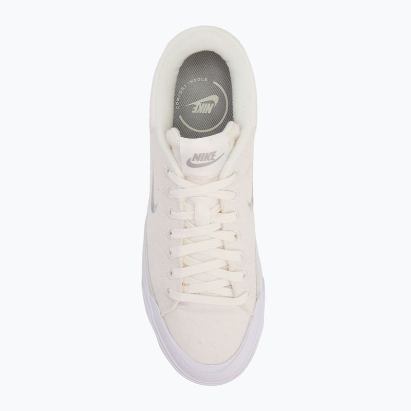 Buty damskie Nike Court Legacy Lift summit white/white/phantom/light smoke grey 5