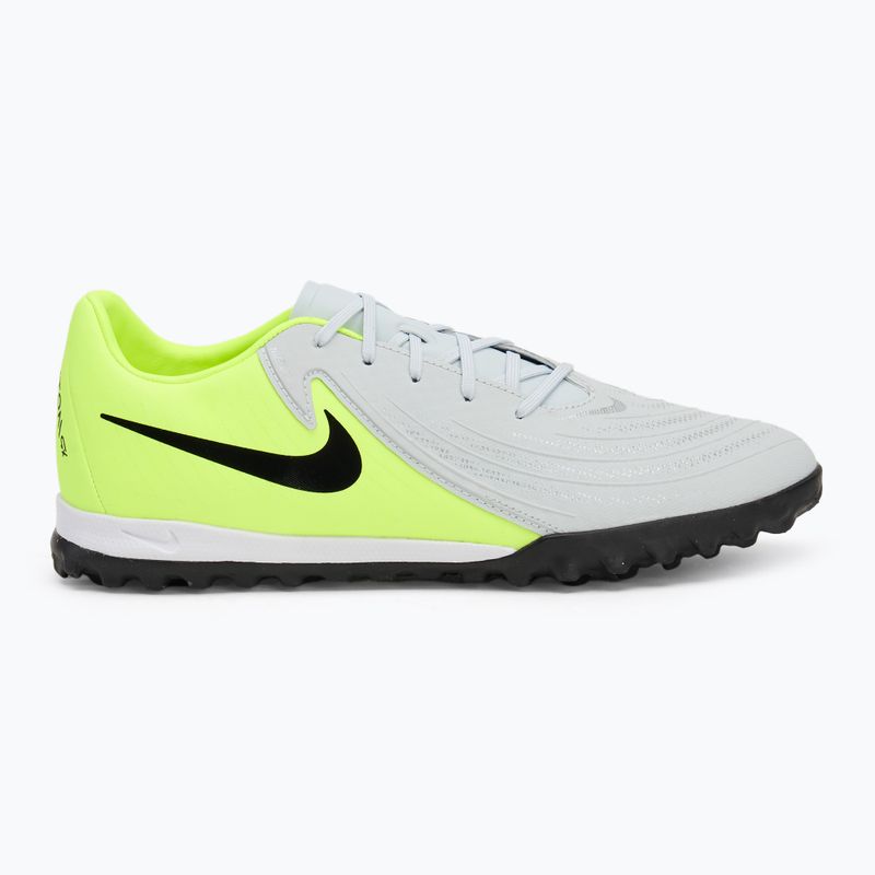Buty piłkarskie męskie Nike Phantom GX 2 Academy TF metallic silver/volt/black 2