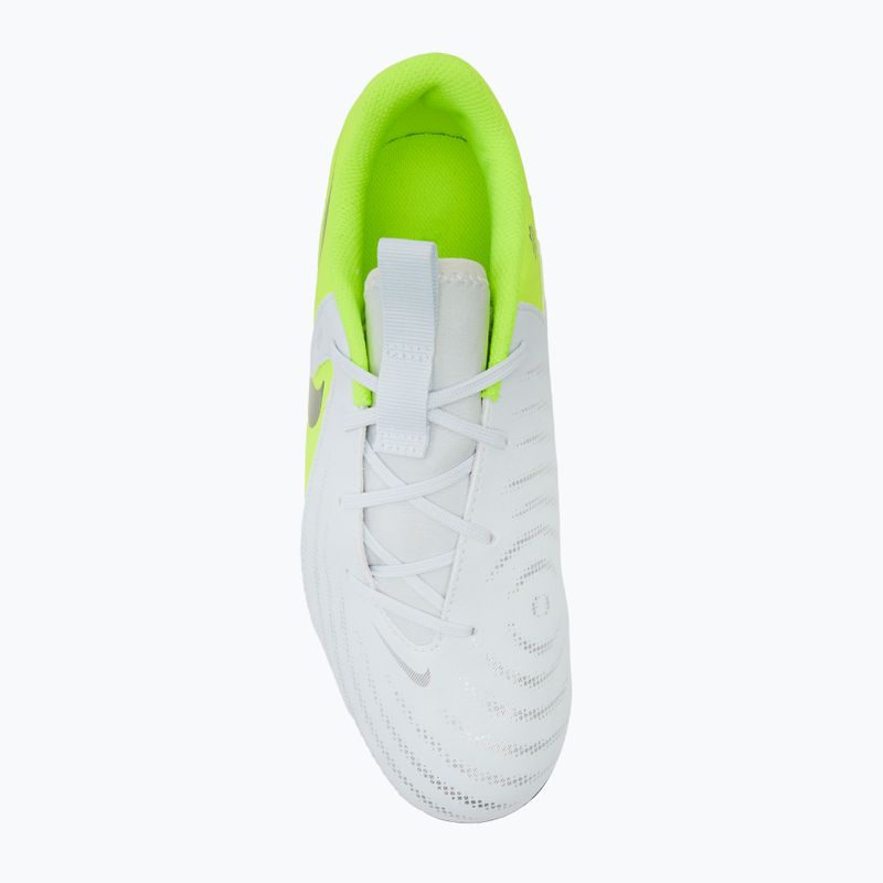 Buty piłkarskie dziecięce Nike Phantom GX 2 Academy FG/MG metallic silver/volt/black 5