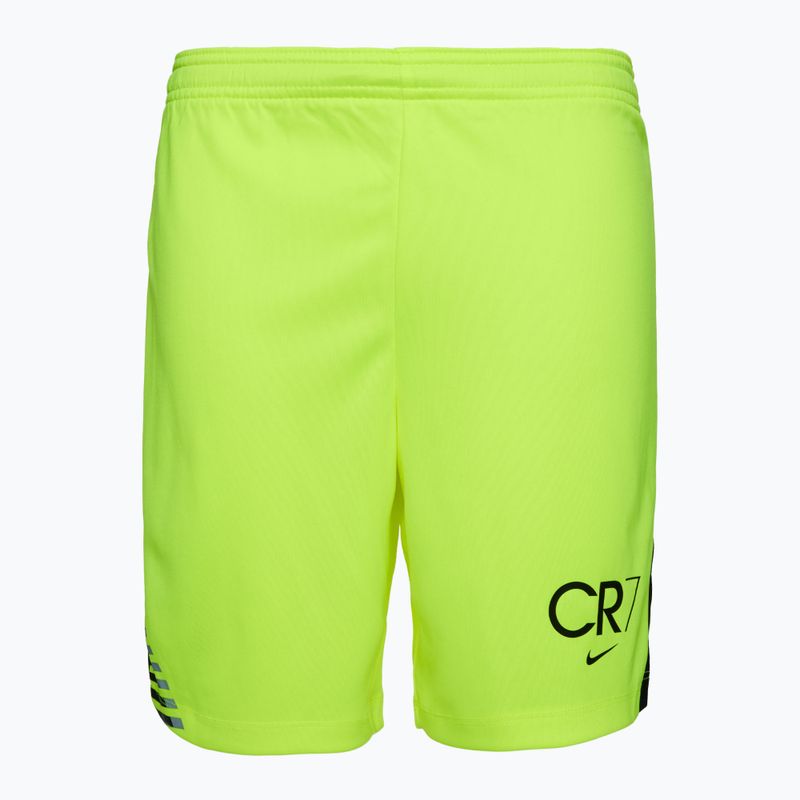 Spodenki piłkarskie dziecięce Nike CR7 Academy Dri-FIT volt/black/black