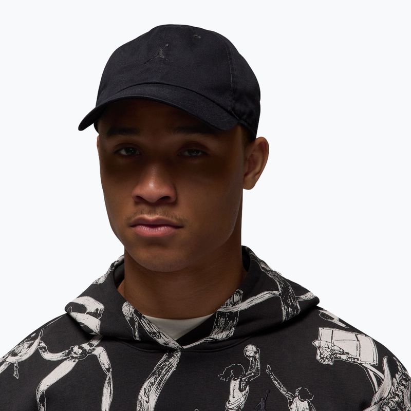 Czapka z daszkiem Jordan Club Unstructured Curved-Bill black/black 5