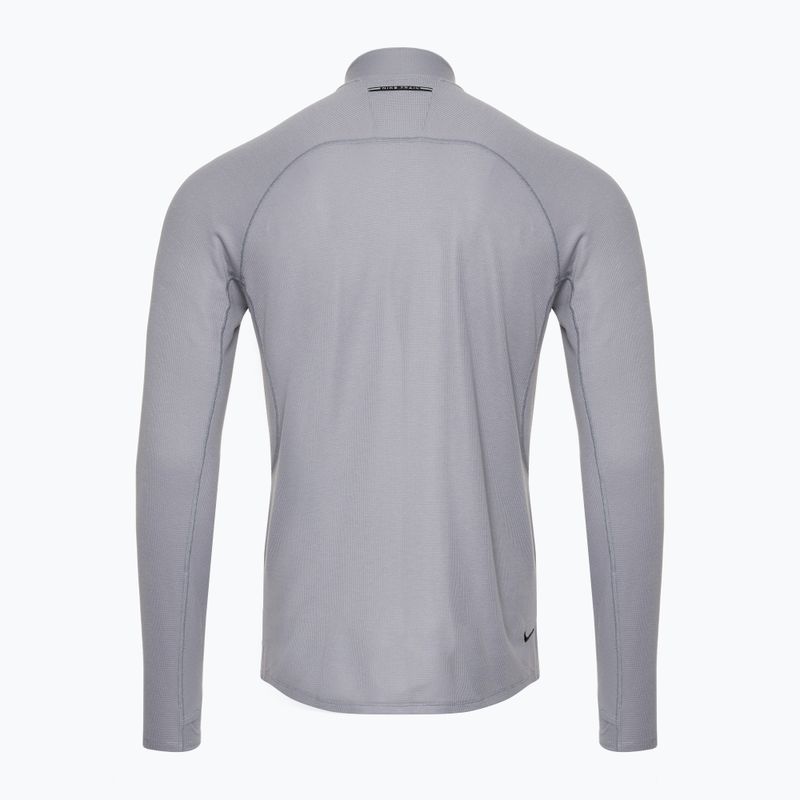 Bluza do biegania męska Nike Trail Dri-Fit 1/2 Zip cement grey/black 2