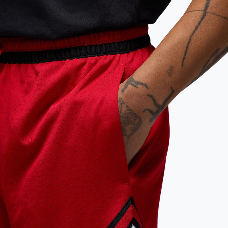 Spodenki koszykarskie męskie  Jordan Mesh Diamond 4" gym red/white/black 5