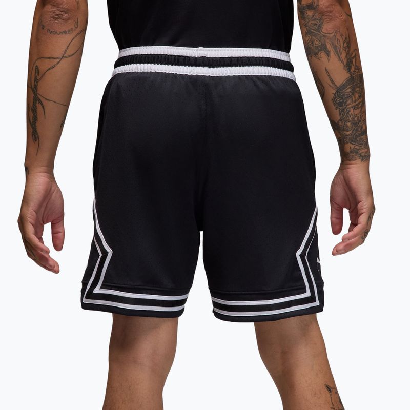 Spodenki koszykarskie męskie Jordan Mesh Diamond 4" black/white/white 4
