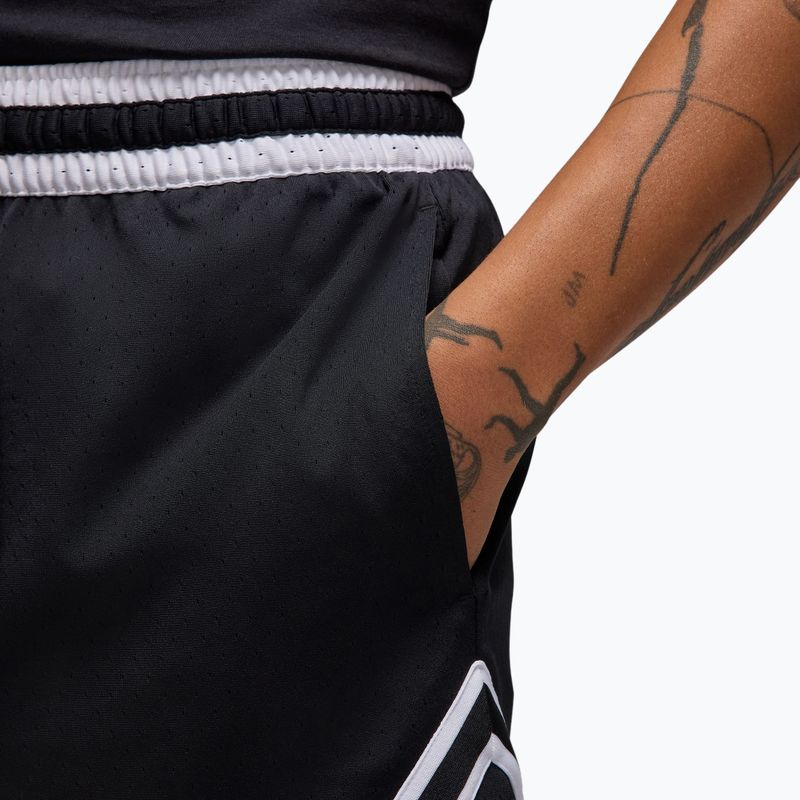Spodenki koszykarskie męskie Jordan Mesh Diamond 4" black/white/white 5