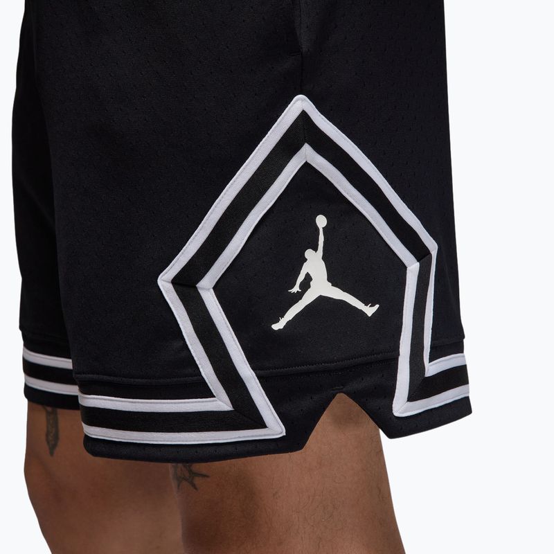 Spodenki koszykarskie męskie Jordan Mesh Diamond 4" black/white/white 6