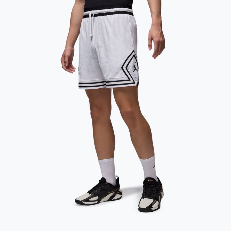 Spodenki koszykarskie męskie Nike Jordan Mesh Diamond 4" white/black/black