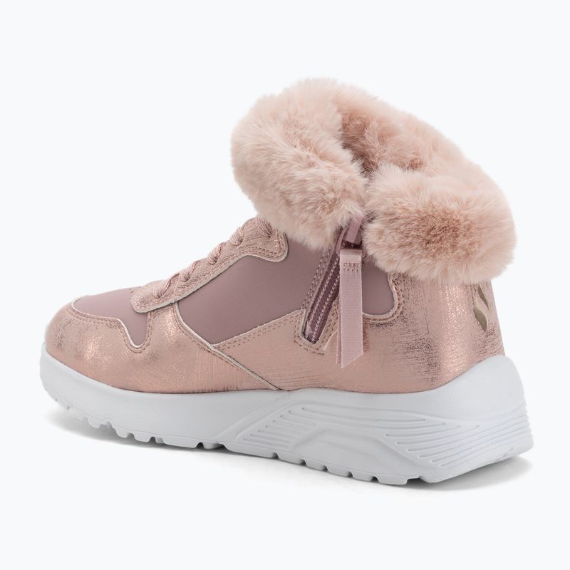 Buty dziecięce SKECHERS Uno Lite Comfurt Collar mauve 3