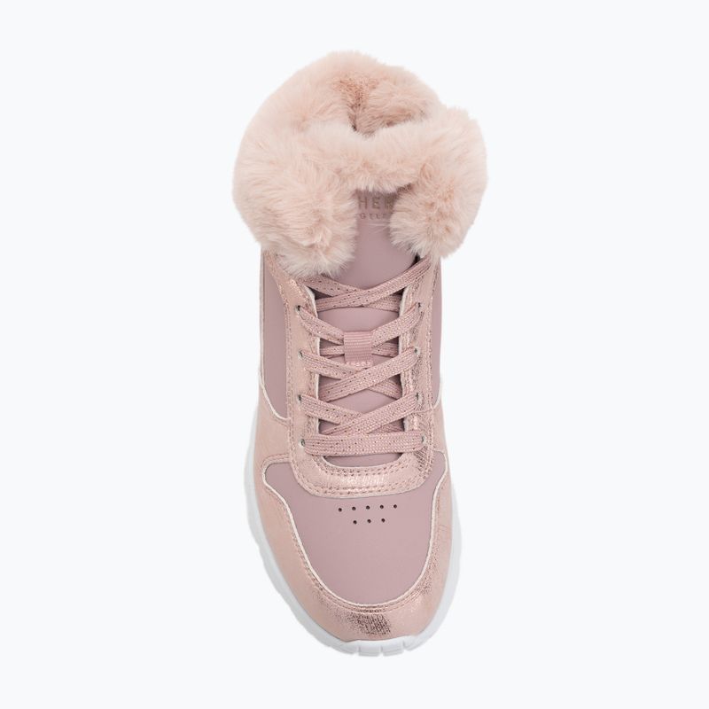 Buty dziecięce SKECHERS Uno Lite Comfurt Collar mauve 5