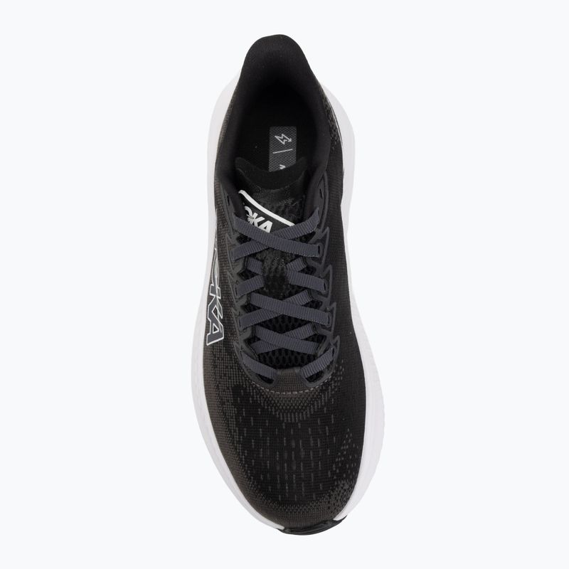 Buty do biegania damskie HOKA Mach 6 black/white 5