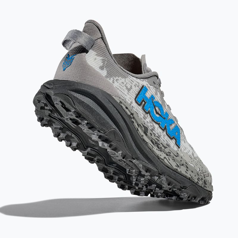 Buty do biegania dziecięce HOKA Speedgoat 6 galactic grey/hoka blue 12