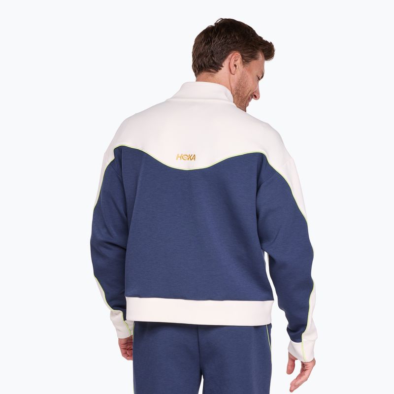 Kurtka do biegania męska HOKA Kaitoro Knit alabaster/versity navy 3