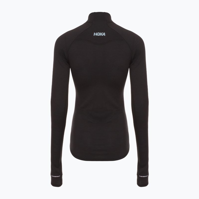 Longsleeve do biegania damski HOKA BaseZip Long Sleeve black 7