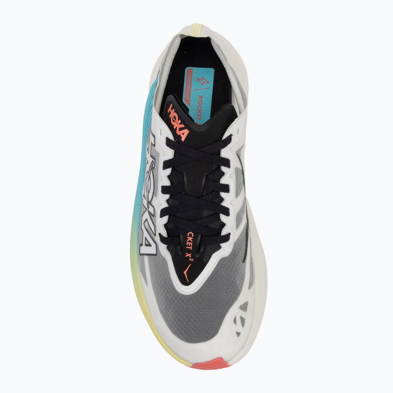 Buty do biegania HOKA Rocket X 2 yuzu/cielo blue 5