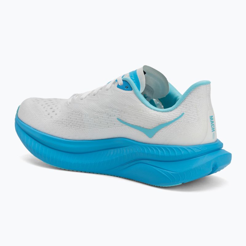 Buty do biegania męskie HOKA Mach 6 white/skyward blue 3