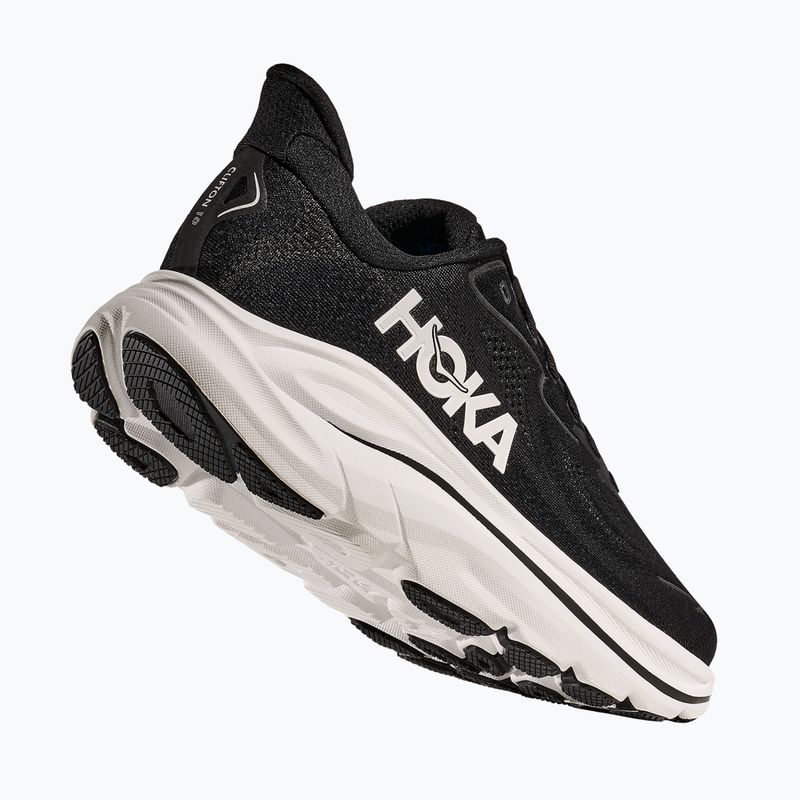 Buty do biegania damskie HOKA Clifton 10 Wide black/white 11