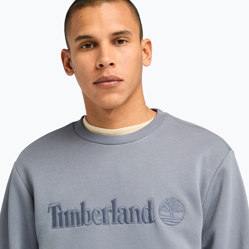 Bluza męska Timberland Embroidery Tonal Crew Neck folkstone gray 4