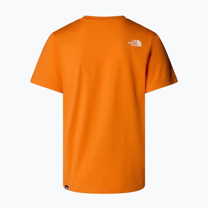 Koszulka męska The North Face Easy digital orange/tnf white 2