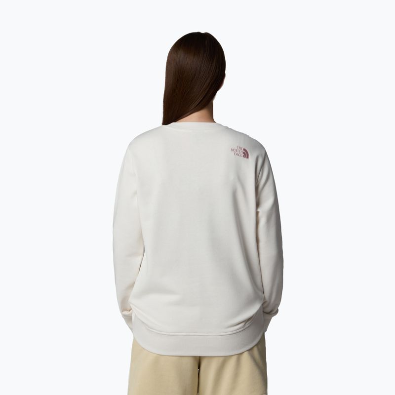 Bluza damska The North Face Drew Peak Light Crew white dune/metal pink 3