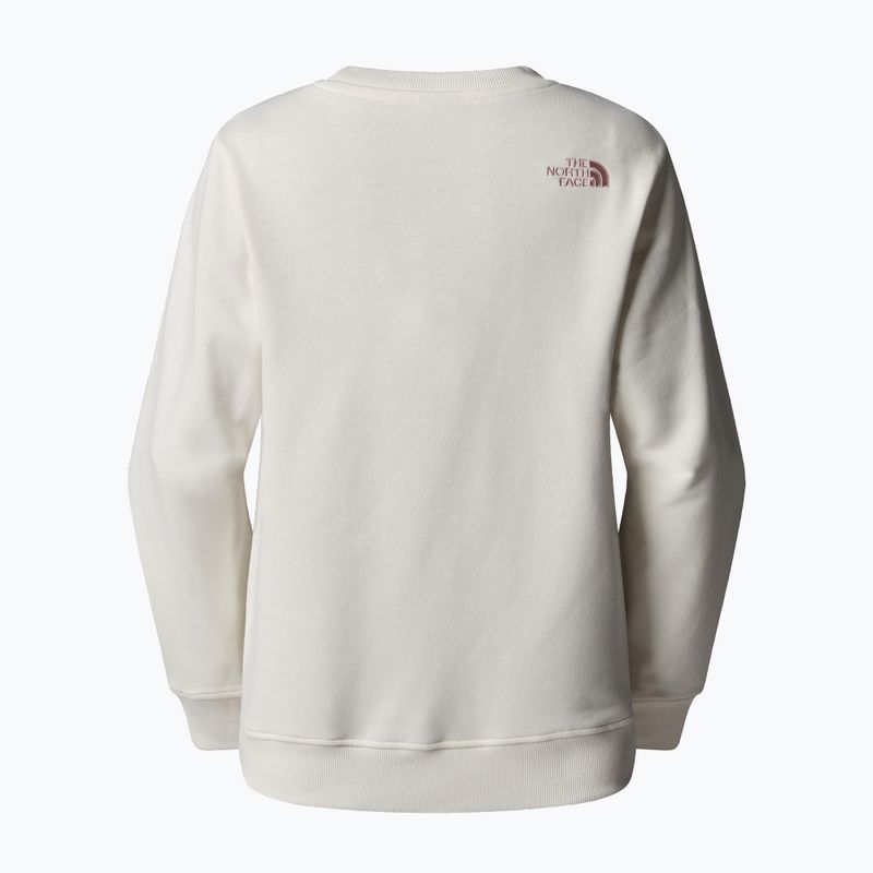 Bluza damska The North Face Drew Peak Light Crew white dune/metal pink 5