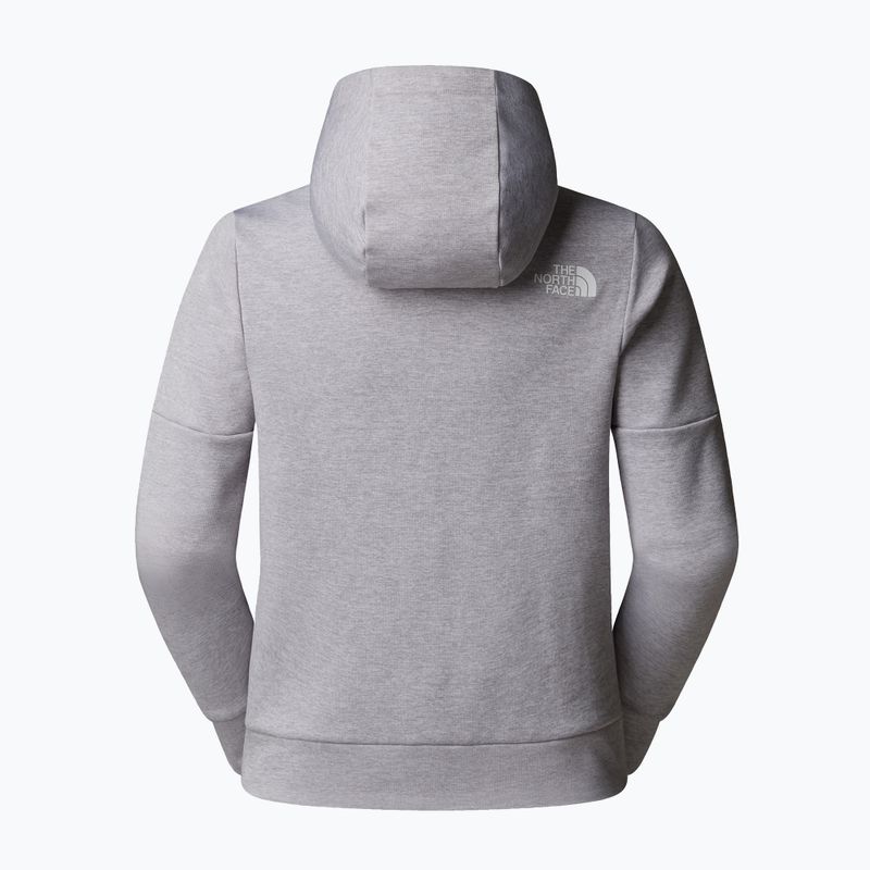 Bluza damska The North Face Reaxion Fleece Full Zip Hoodie tnf light grey heather 6